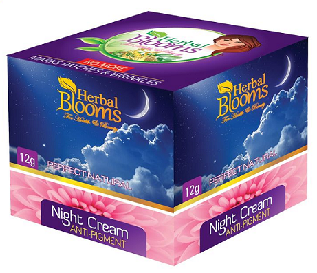 WHITENING CREAM and FACE CREAM ,NIGHT CREAM - HERBAL BLOOMS Night Cream Pigmentation 12G